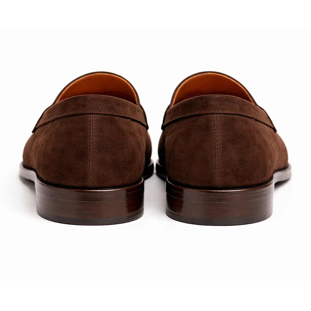 Men’s Brown Suede Textured Loafers - Men's leather shoes Pakistan