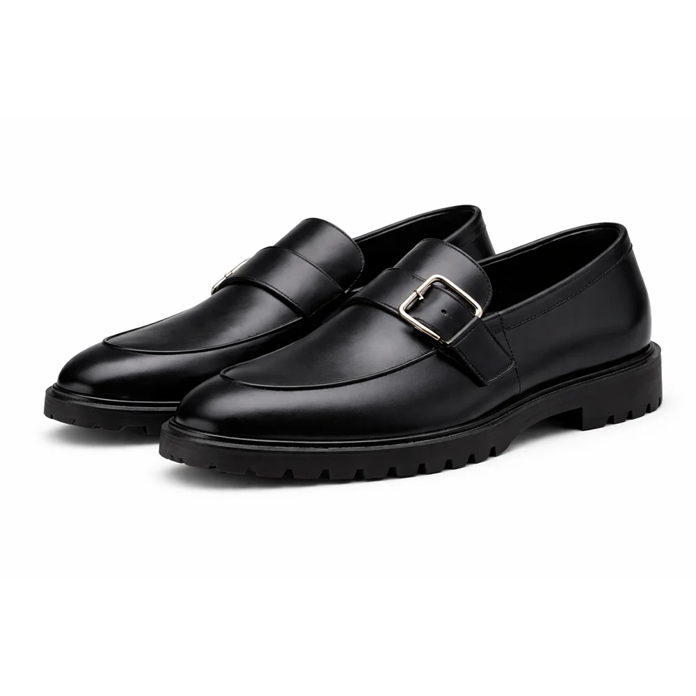 Men’s Leather Buckle Loafers - Men's leather shoes Pakistan