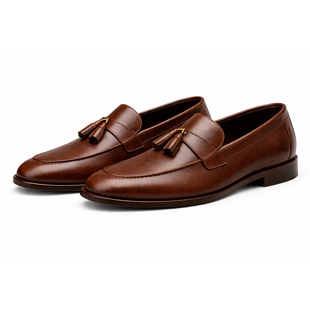 Brown Tassel Loafers