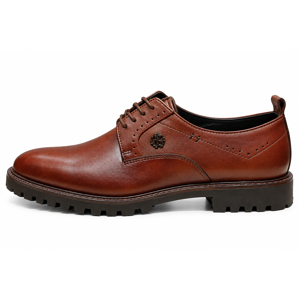 Premium Brown Derby Shoes - Men's leather shoes Pakistan