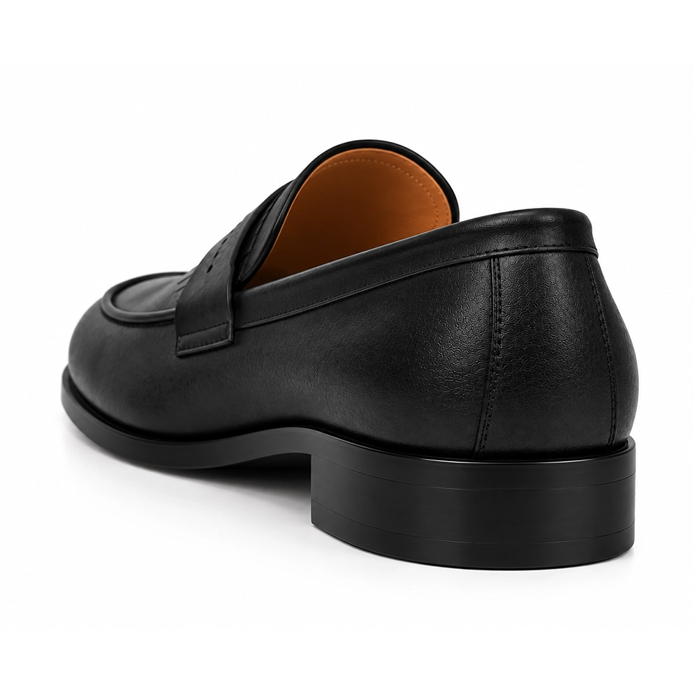 Premium Black Genuine Leather Kiltie Loafers - Men's leather shoes Pakistan