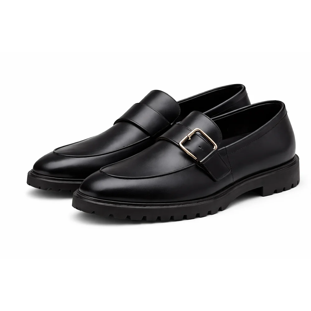 Men’s Leather Buckle Loafers