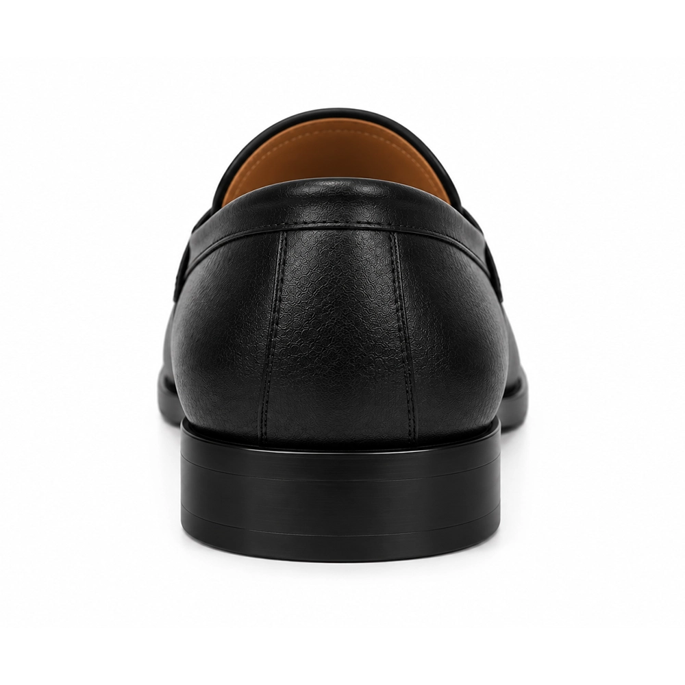 Premium Black Genuine Leather Kiltie Loafers - Men's leather shoes Pakistan