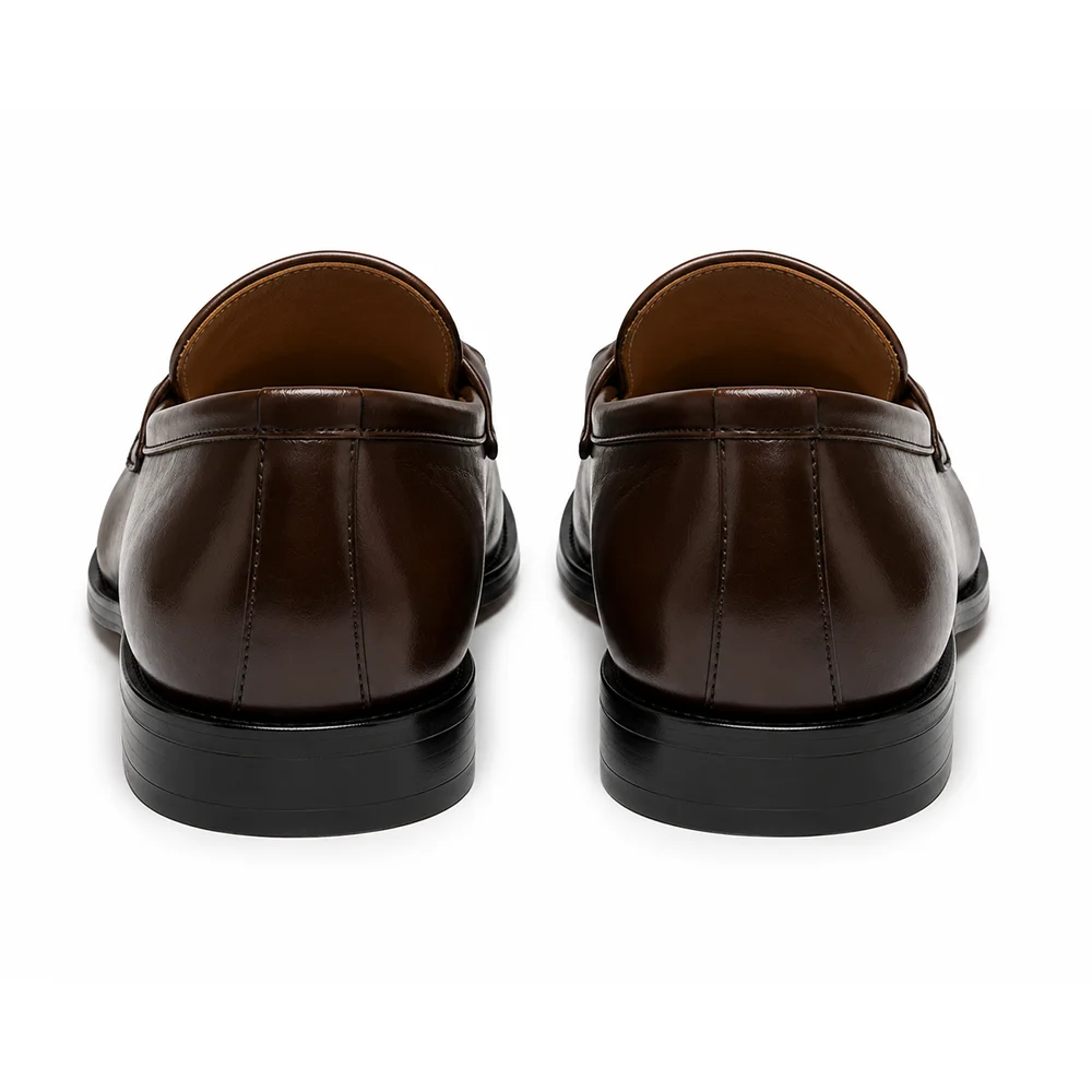 Men’s Dark Brown Tassel Loafers – Premium Leather Slip-On Formal Shoes
